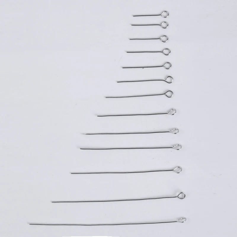 

100Pcs/Lot Gold Silver Stainless Steel Eye Headpin Diy Jewelry Findings Tassel Earrings Head Pins For Jewelry Making Supplies