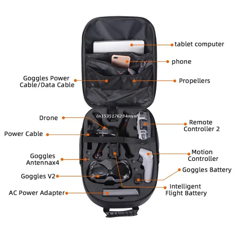 For Fpv Combo Drone Backpack Hard Shell Waterproof Storage Bag Accessories Dropship | Электроника