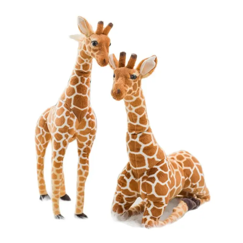 

Huge Real Life Plush Toys Cute Stuffed Animal Soft Simulation Giraffe Doll High Quality Kids Birthday Gift