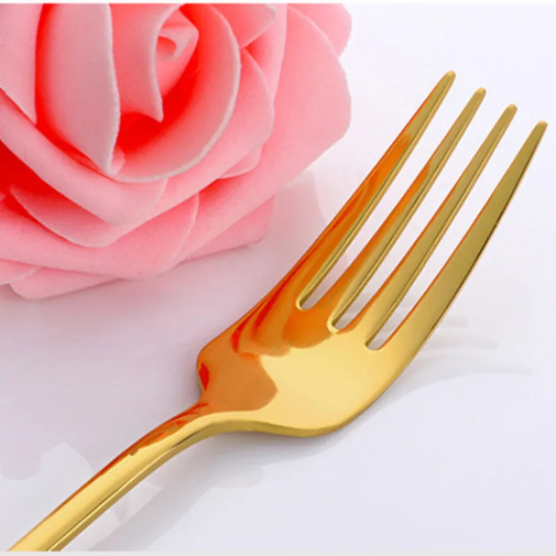 1 шт. Нержавеющая сталь столовая вилка красочные десертные ложки с длинной