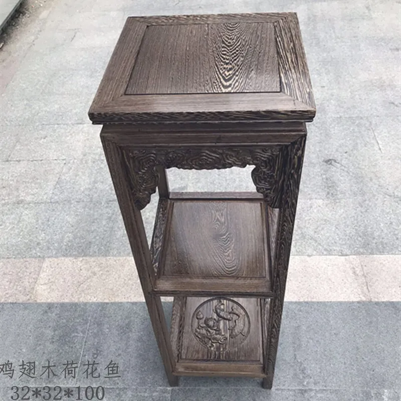 Твердая деревянная подставка для цветов куриное крыло дерево палисандр