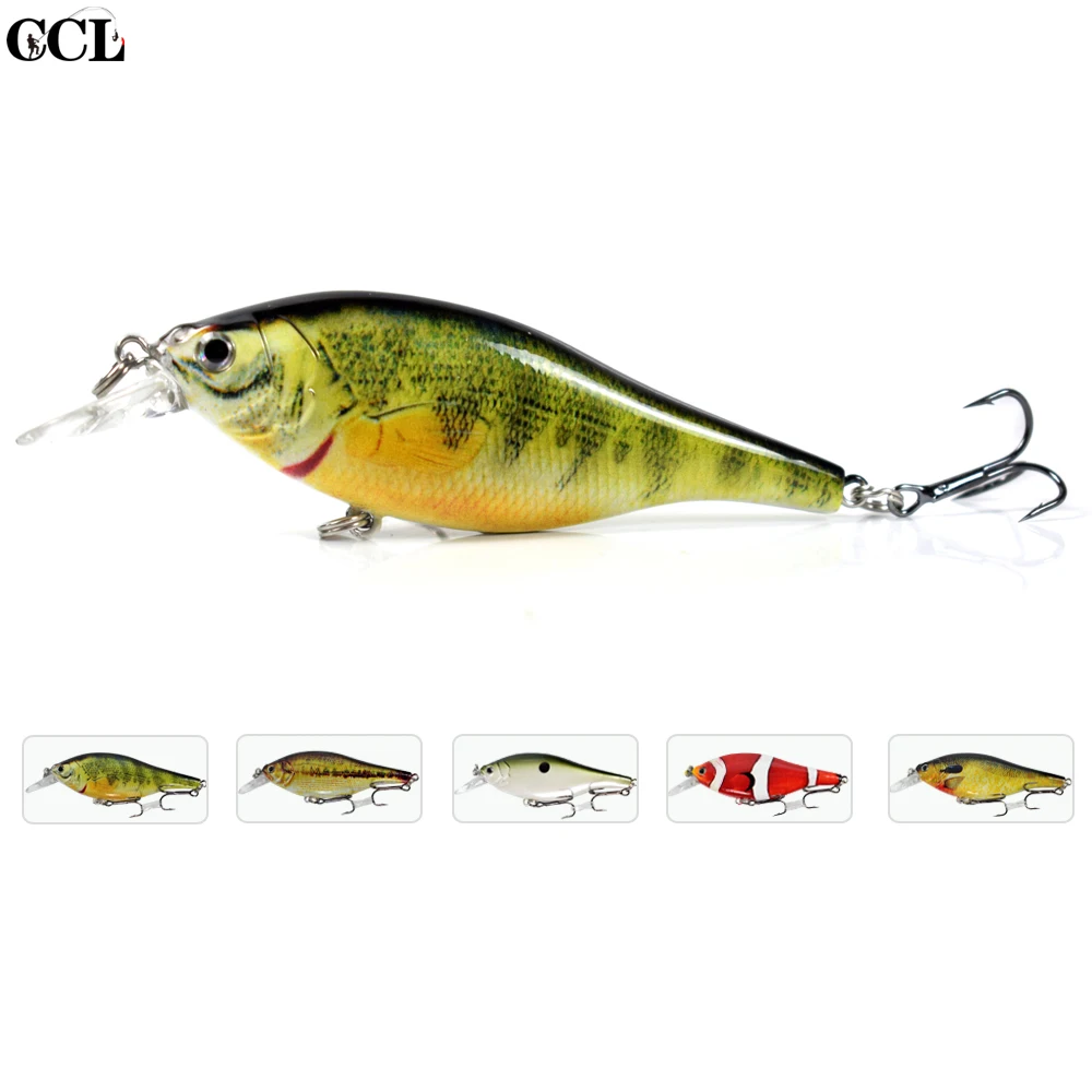 CCLTBA 95mm 12.5g Shad Jerk Bait Fishing Lure Sinking Wobblers Crank Jerkbait Fishing Tackle