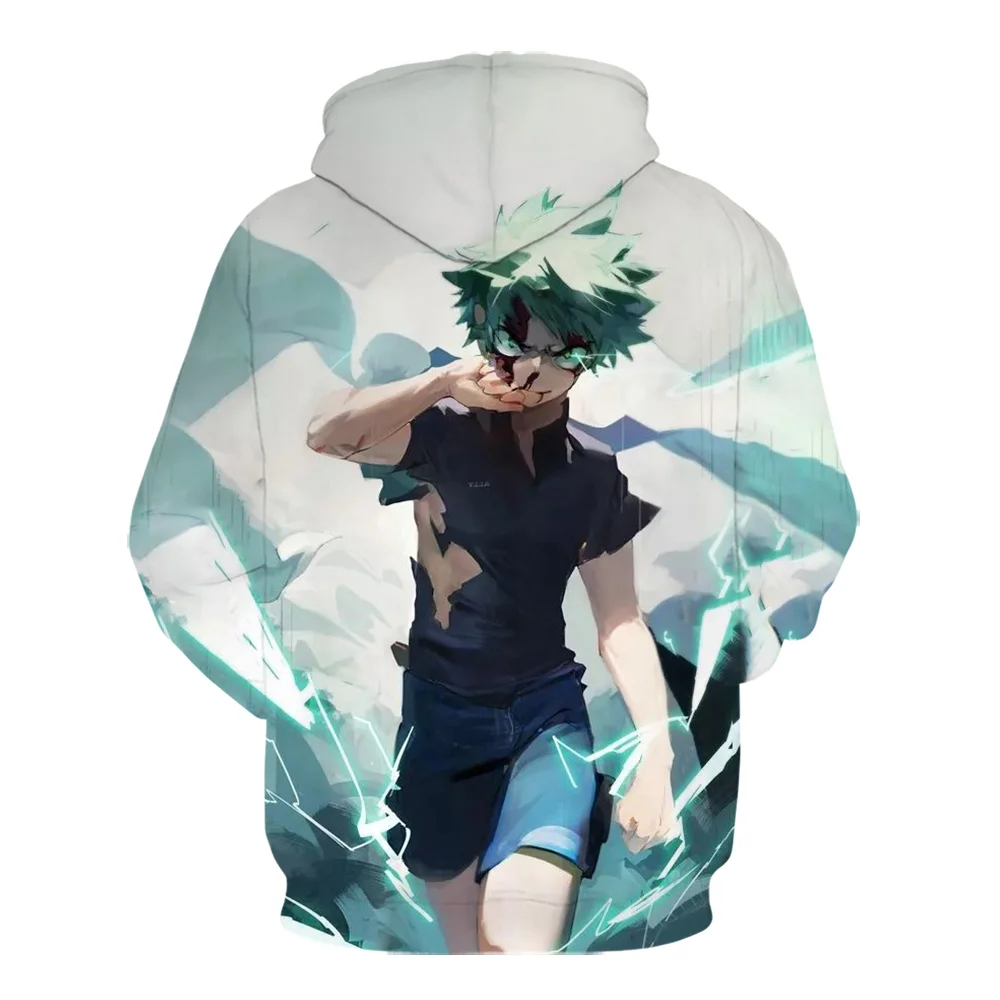 Женская/мужская толстовка с 3D-принтом My Hero академия свитшоты Izuku Midoriya All Might Shouto