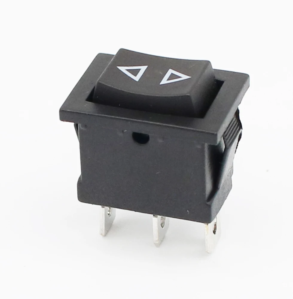 

Черный пластиковый двухпозиционный переключатель KCD1