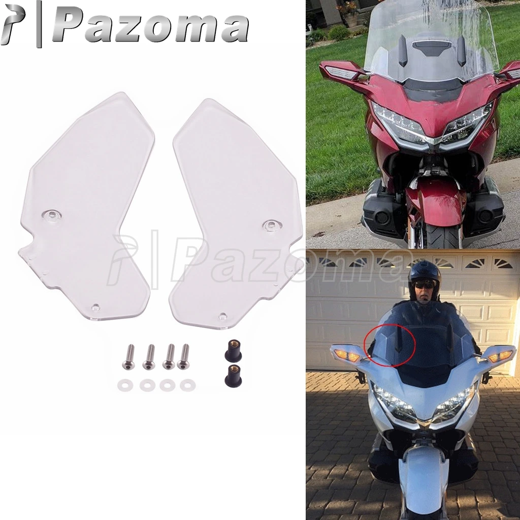 

Прозрачный мотоцикл лобовое стекло боковой обтекатель для Honda GL1800 золотыми крыльями 2018-2021 Мотоцикл ветрового стекла бокового ветра дефлект...