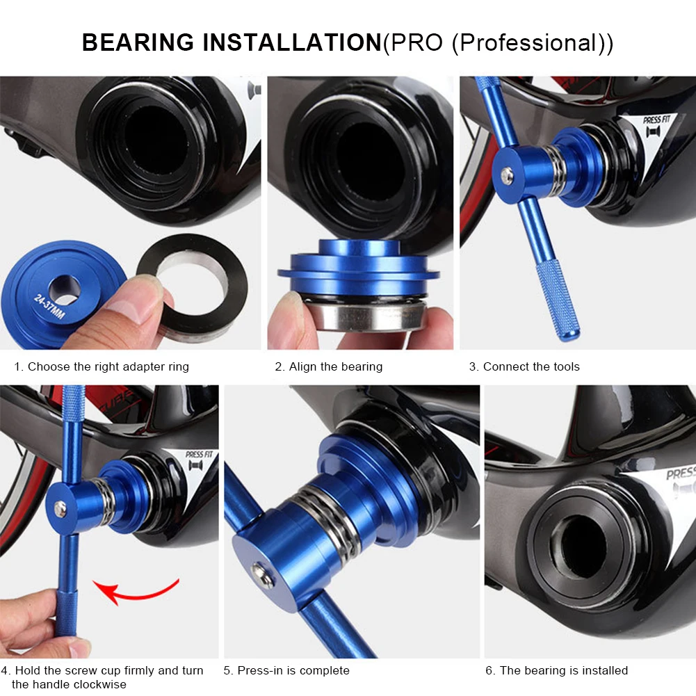 

Mountain Bicycle Bottom Bracket Hub Bike Axis Removal Tool BB86 PF30 92 386 Press Installation Disassembly Kit Set Dropshipping