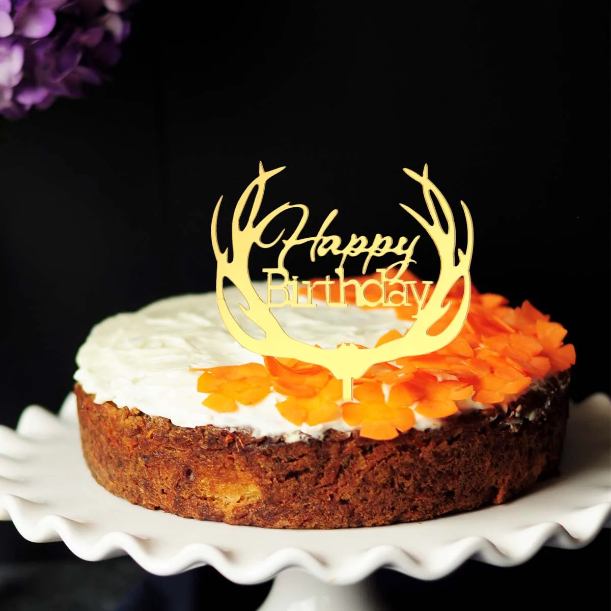 1 шт. Топпер для торта С Днем Рождения красивый акриловый торт InAert карта PickA Cupcake