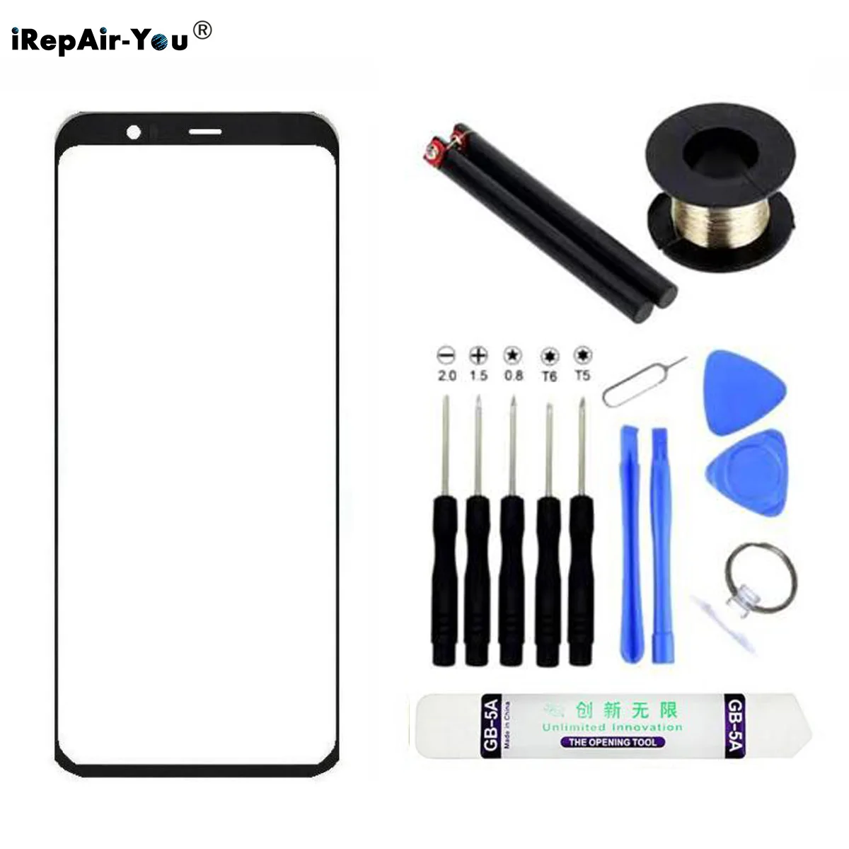 Черный Внешний сенсорный экран для Google Pixel 4 XL 4XL Сменное переднее стекло набор