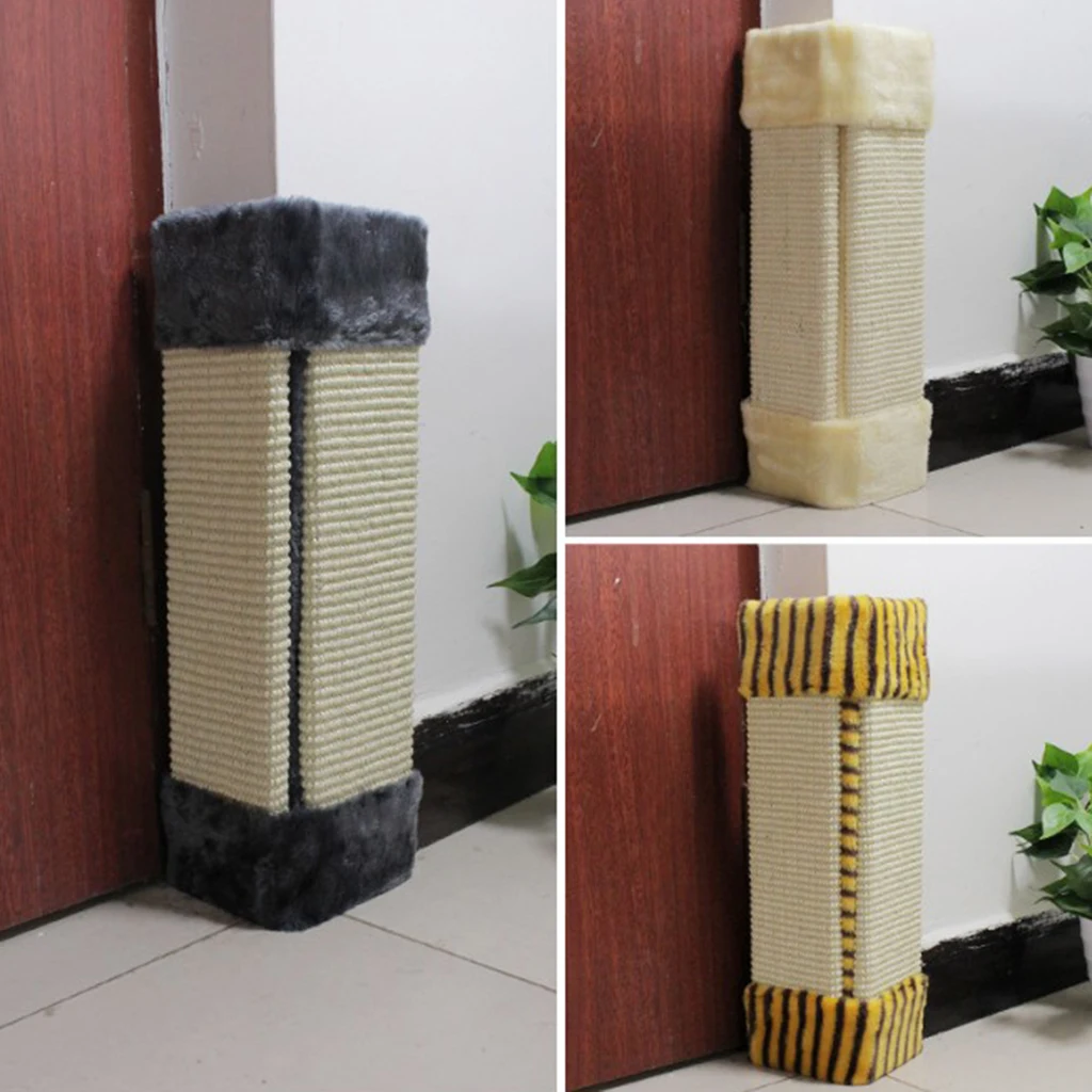 

Pet Cat Kitten Corner Sisal Wall Scratcher Hanging Scratch Board Mat Soft Plush