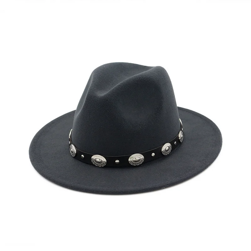 Трендовая шляпа-трилби из искусственной шерсти с широкими полями для мужчин и