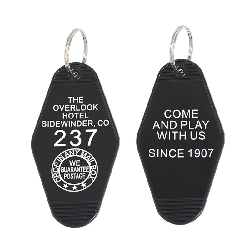 

Hotel Room 237 Key Tag Hotel Motel Keychain Hotel 237 keyrings Jewelry Unisex