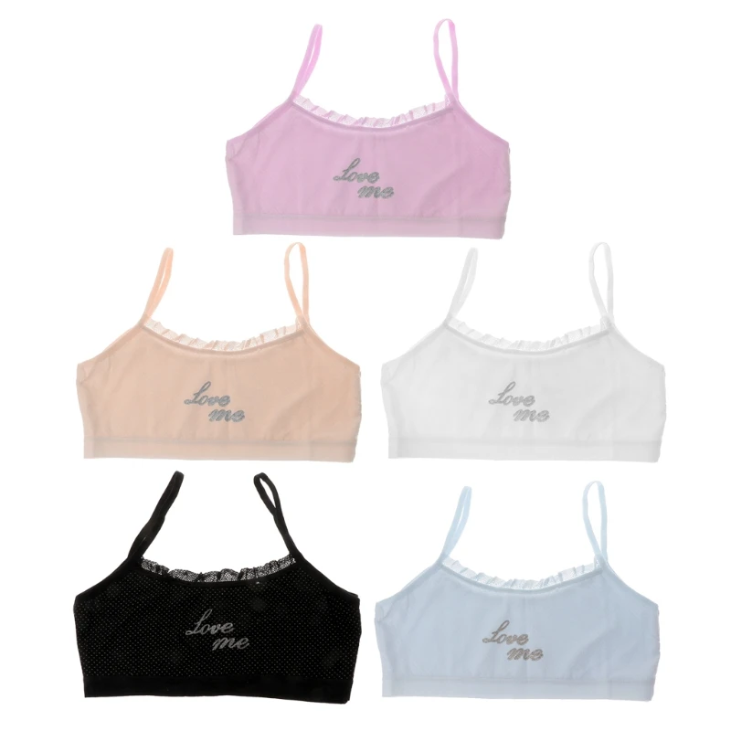 

Girl Underwear Lace Bras Cotton Camisoles Sports Bra Top For Teens Training Bra