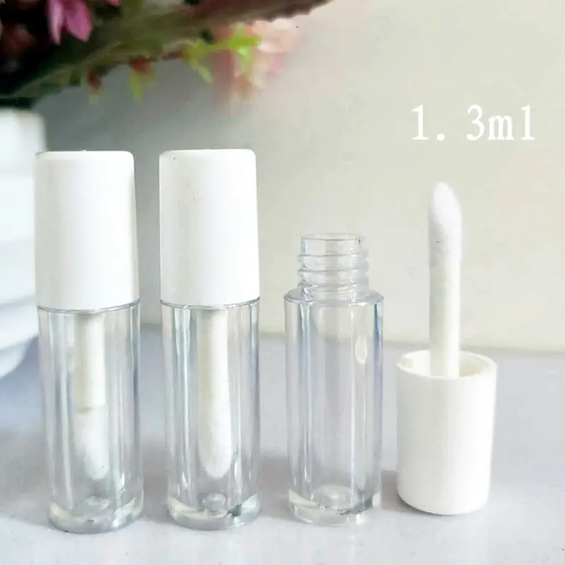 

10Pcs 1.3ml Empty Lip Gloss Tube Container Clear Lip Balm Tubes Containers Lipstick Fashion Refillable Bottles Lip Gloss Tubes