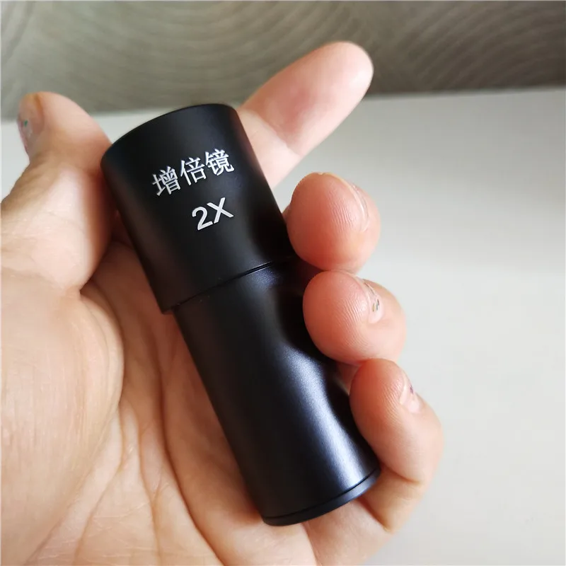 1 шт. 2X Увеличение Биологический микроскоп био Барлоу окуляр объектив адаптер 23 2