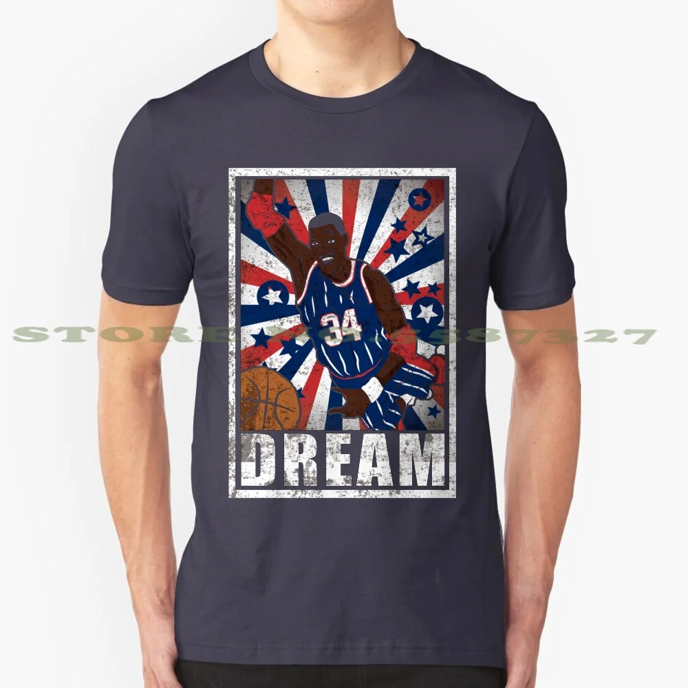 

Olajuwon Basketball The Dream Houston 34 Legend Graphic Custom Funny Hot Sale Tshirt Hakeem Olajuwon Olajuwon Dream Basketball