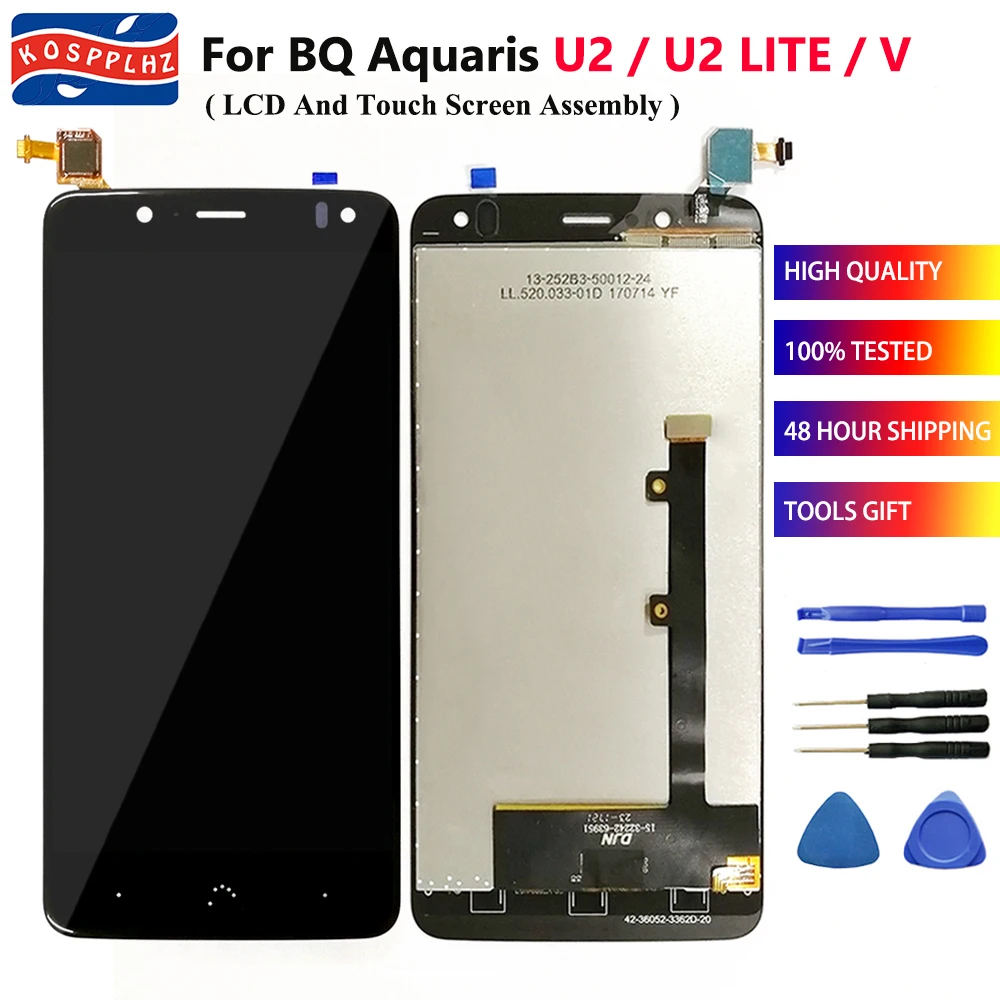 5 2 &quotдля BQ Aquaris U2/U2 Lite/V ЖК-дисплей и сенсорный экран в сборе дигитайзер замена U2