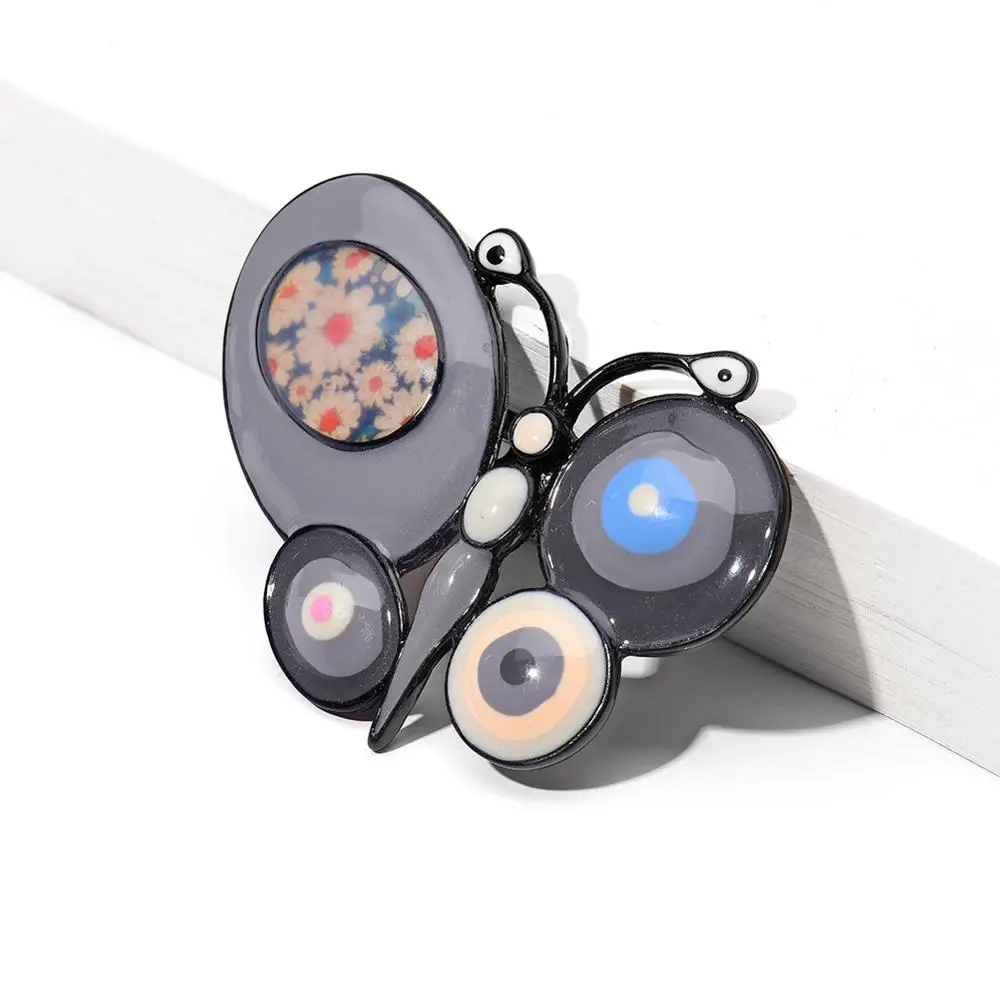 Эмалированная Брошь булавка сплав стразы брошь бабочка на булавке ювелирные