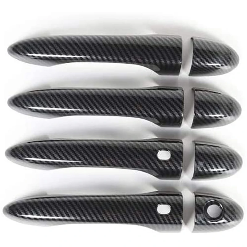 Крышка дверной ручки из углеродного волокна для Jeep Comp 2017-2019 декоративная рамка с