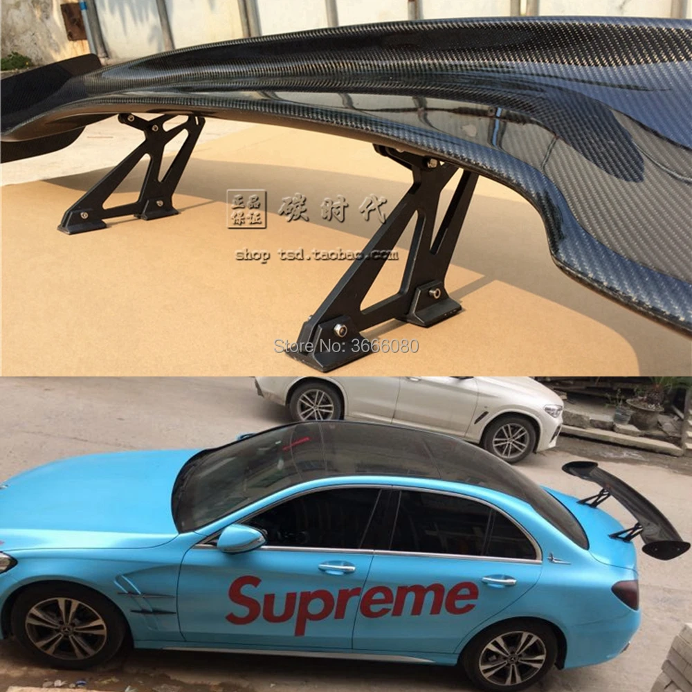 Автомобильный Стайлинг задний спойлер из углеродного волокна крыло для Benz C