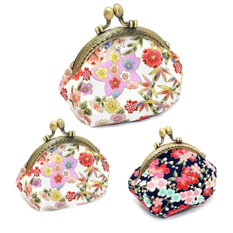 Coin Purse Fashion Ethnic Style Clasp Closure Change Key Card Holder Pouch Female Small Wallet for Women | Багаж и сумки
