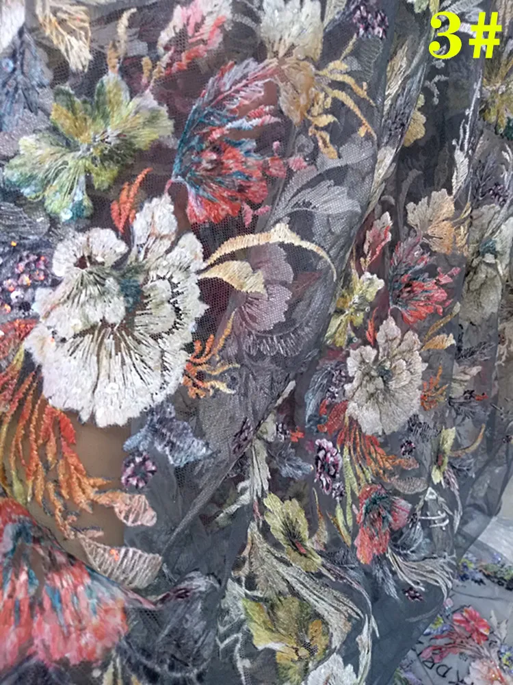 Новое многострочное вышитое пайетками французское Сетчатое кружевное платье в