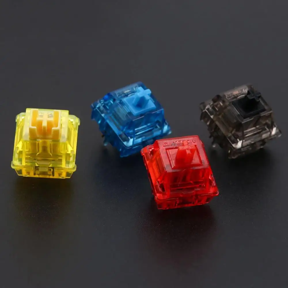 Переключатели чернил Gateron черный/красный/синий/желтый/Тихий черный (10