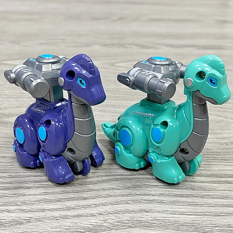 

4Pcs Cartoon Dinosaur Inertial Car Pull Back Car Model Animal Inertia Car Friction Push Go Toy