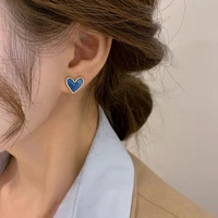 fashion heart stud earrings for women jewelry personality gift earrings 2021 trend
