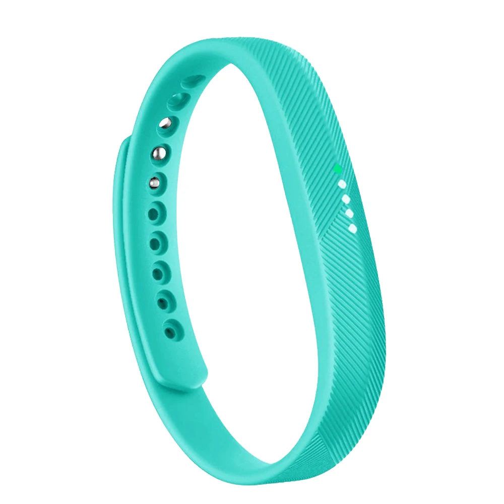 lake blue Baaletc для Fitbit Flex 2 Band 6 цветов Мягкая силиконовая лента ремешок для Fibit Flex 2 браслет аксессуары маленький большой - Цвет: lake blue