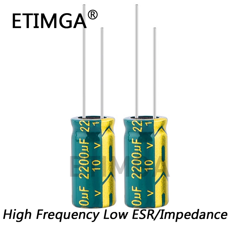 

10 шт./лот 10В 2200 мкФ 10х17 алюминиевый электролитический конденсатор Размер 10х20мм 2200 мкФ 10В 20%