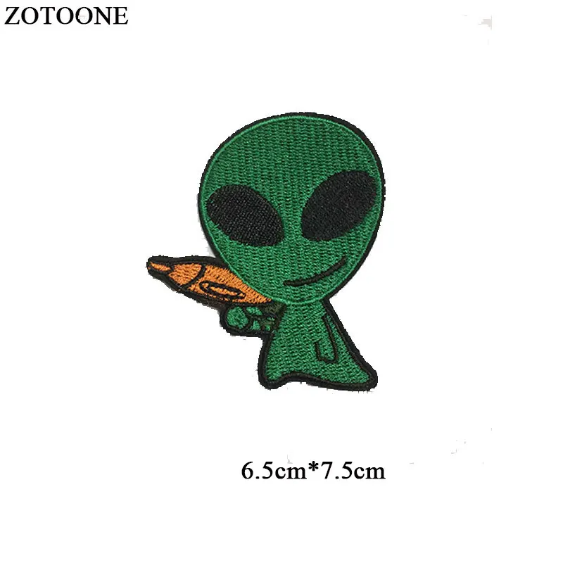 ZOTOONE милые пришельцы патч для одежды футболка нашивки значки Железный На