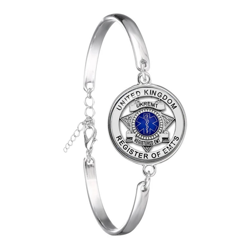 Аварийный санитара фельдшер Символ брелок с логотипом браслет со стеклянным
