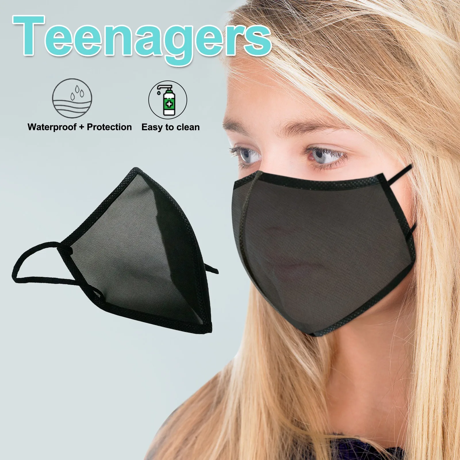 Woman Breathable Net Yarn Design Masks Washable Mesh Fabric Cloth Face Mask Cover Adult Protec Earloop Bandage | Тематическая