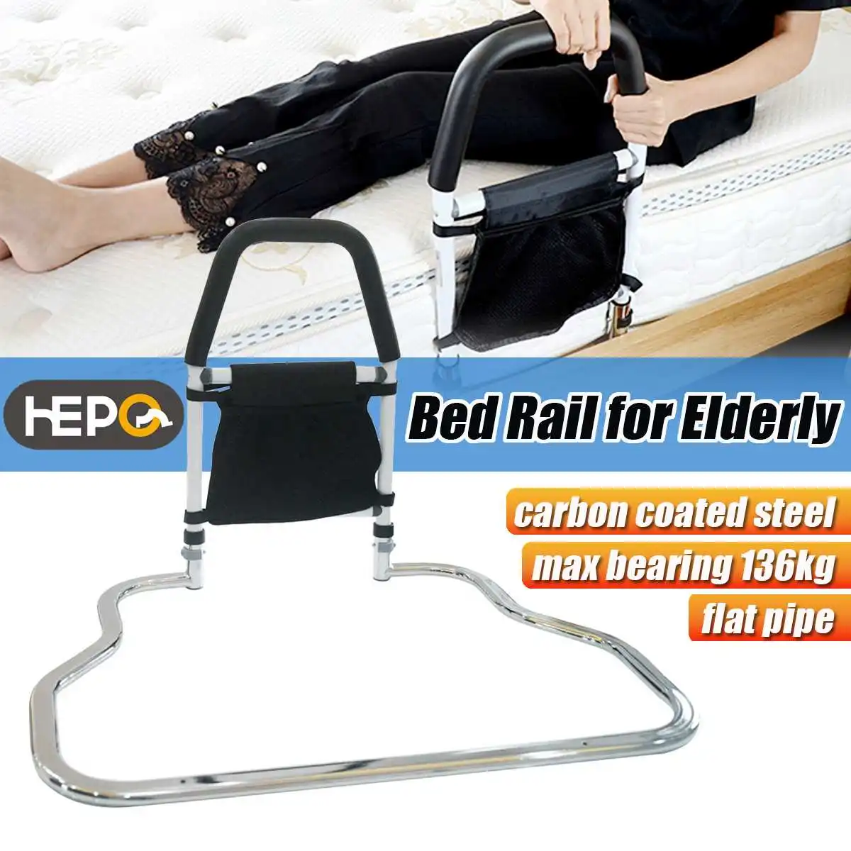

5 Types Get Up Handle Secure Bed Rail Bedroom Safety Fall Prevention Aid Handrail for Assisting Elderly and Pregnant Tool