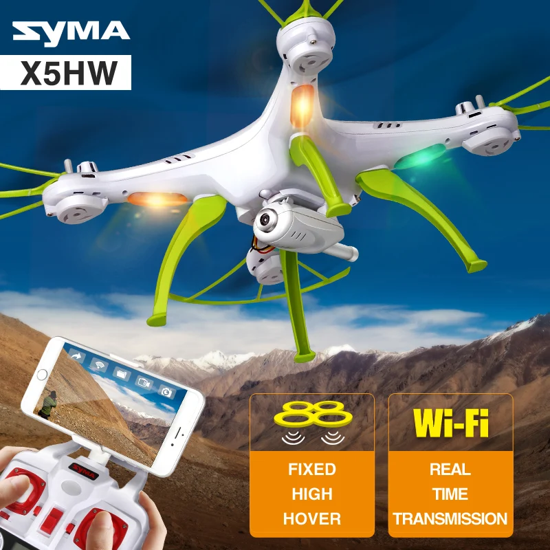 SYMA X5HW Камера Drone квадрокоптер Wi Fi FPV системы HD в режиме реального времени 2.4 г 4CH