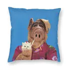 Забавная наволочка для подушки с мемом, домашняя декоративная наволочка с инопланетянином, форма жизни, научная фантастика, телешоу, наволочка для диванной подушки для гостиной