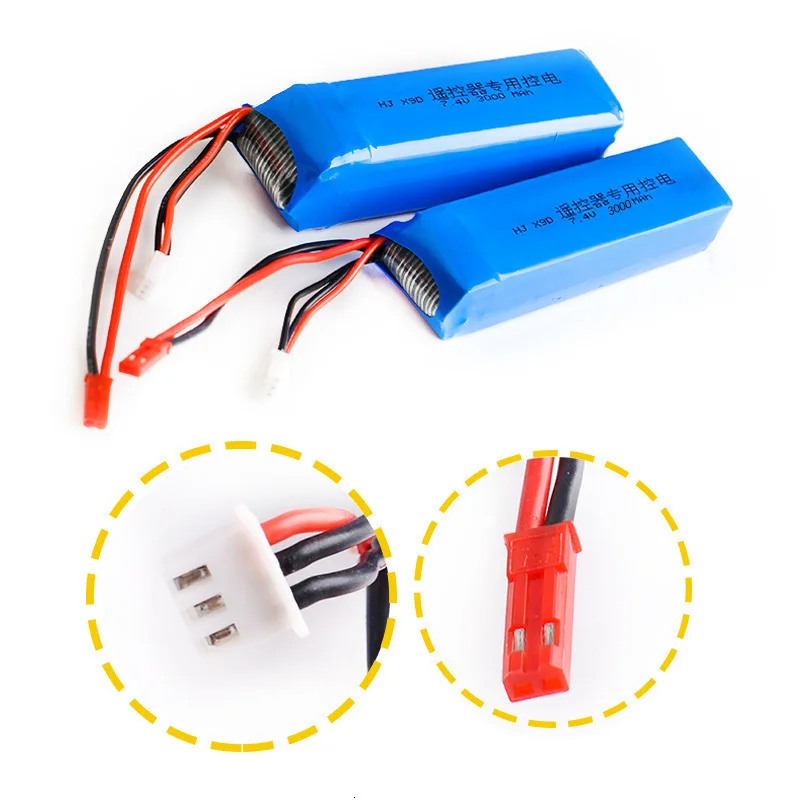 PYLR/C Мощность 7 4 V 3000mah литий-полимерный Батарея Перезаряжаемые для Frsky Taranis X9D плюс
