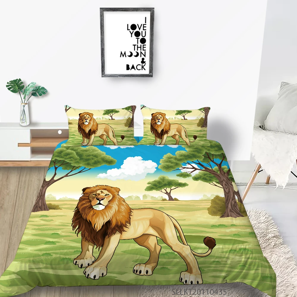 

Sunshine Cartoon Owl Printing Bedding Set Duvet Cover King Size Super Soft Breathable Home Decoration Modern Home Bed Set