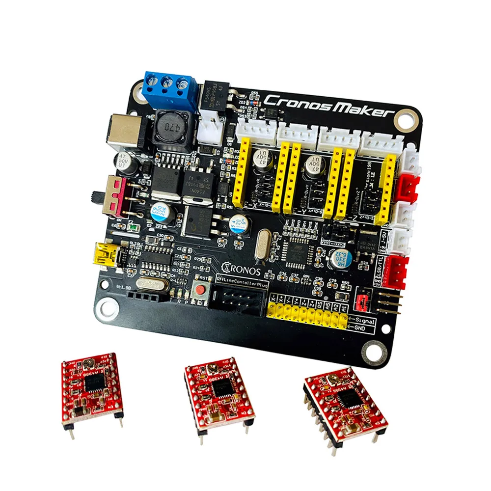 Maxgeek Version 3.0 CNC 3 Axis 4 Control Board Engraving Machine GRBL Stepper Motor Drive | Инструменты
