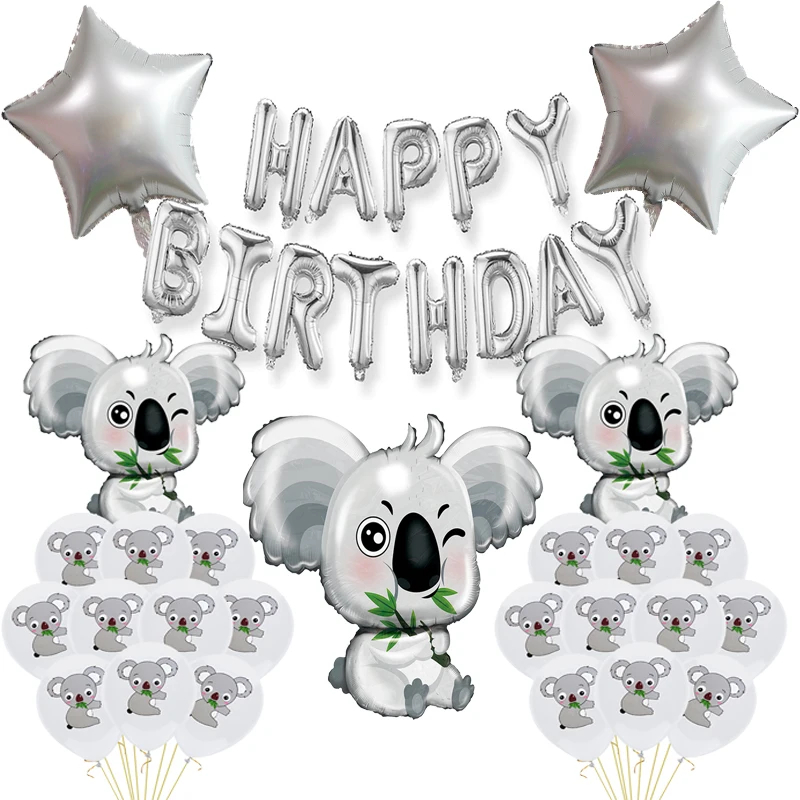 Сафари джунгли животные воздушный шар питомец серые воздушные шары для тематики