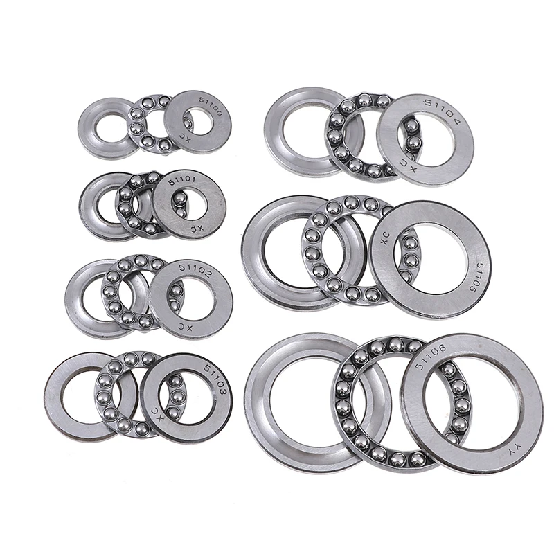 

New Pratical Miniature Thrust Bearings Metal Axial Ball Bearing 3 Part 51100 Series 51100 To 51106 For Hardware Accessories 1Pcs