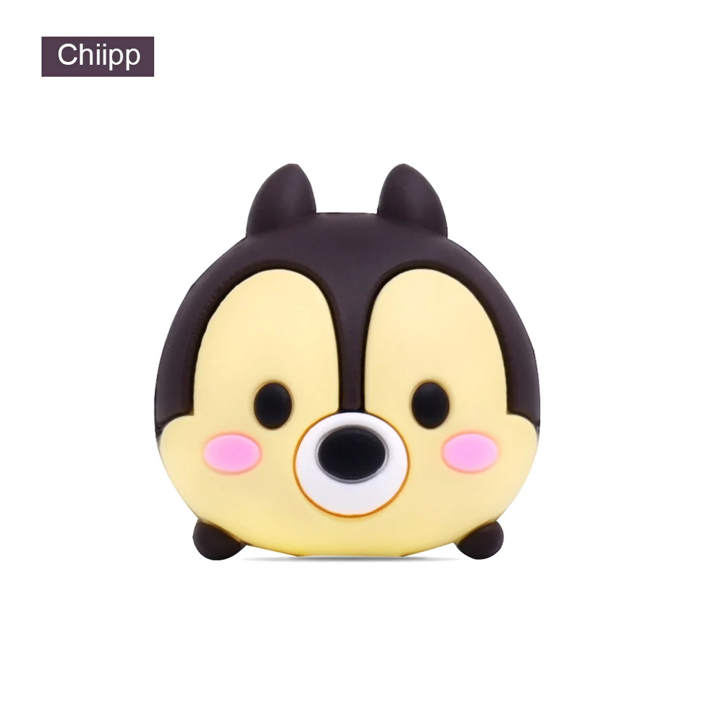Chiipp ЦУМ милый мультфильм укус животных кабель протектор для iPhone USB кабель для передачи данных Chompers зарядное устройство провода моталки Организатор кукла модель - Цвет: Chiipp