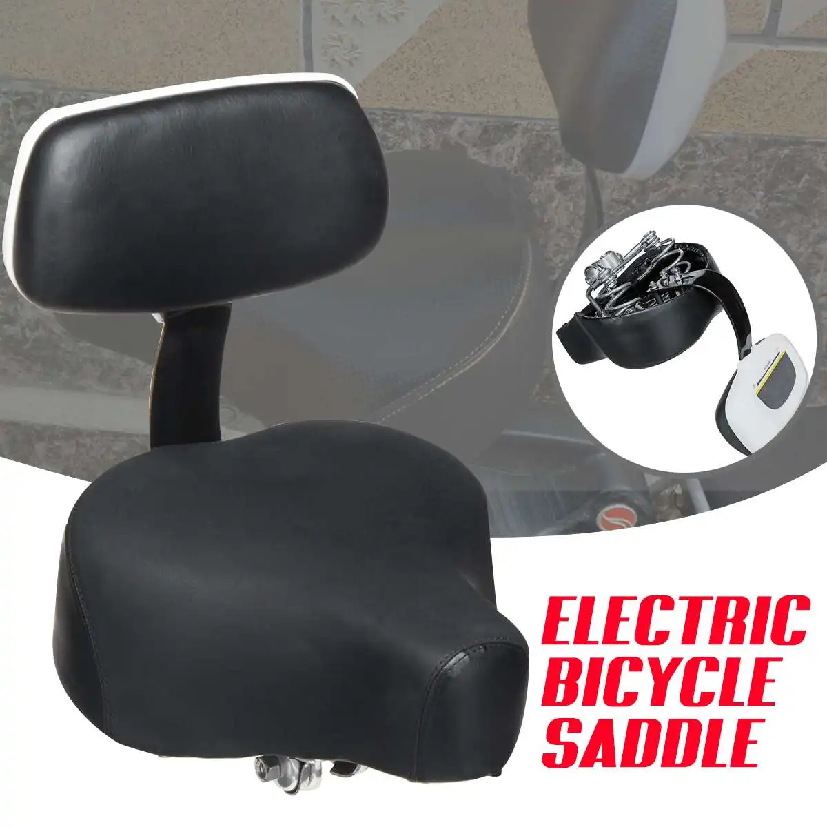 

Bicycle Saddle Widen MTB Bike Saddles Extra Wide Big Bum Bicycle Gel Soft Pad Saddle Electric Tricycle Bike Scooter Seat Cushion