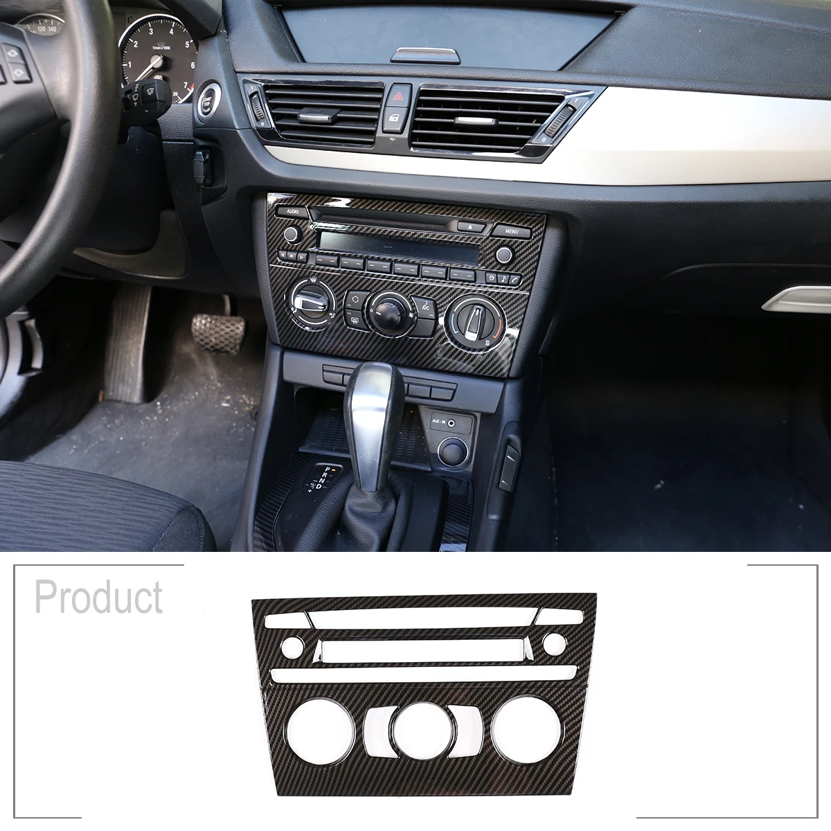 

ABS 5 цветов-автомобиль центральной консоли кондиционер объем рамка-декоратор Накладка аксессуары для автомобильного интерьера, для BMW X1 E84 ...