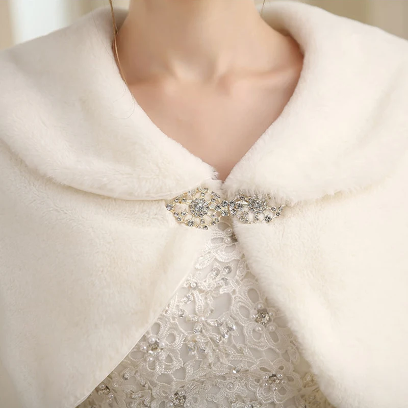 Шаль из искусственного меха свадебное вечернее платье Cheongsam свадебная верхняя
