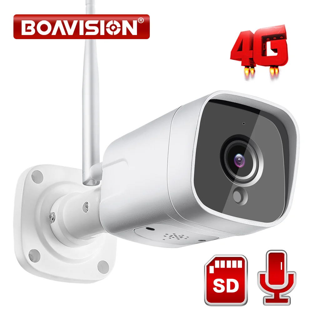 Беспроводная цилиндрическая камера видеонаблюдения HD 1080P 5 Мп 3G GSM SIM карта