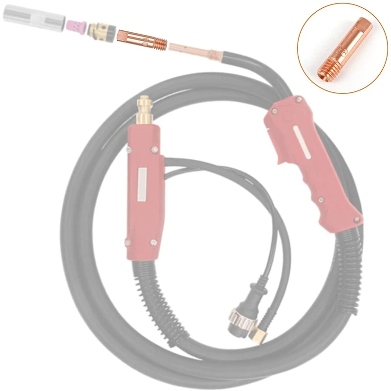 

HOT-40Pcs Copper Contact Tip Welding Tip 0.8mm Current Nozzle Welding Tip for 15AK Welding Machine MIG / Welding Torch