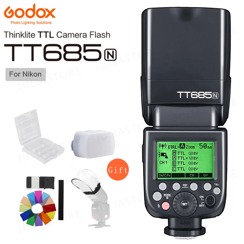 Беспроводная высокоскоростная вспышка Godox TT685N 2 4G HSS 1/8000s TTL Speed lite для Nikon D3200 D5200 D5500