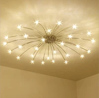 new nordic gypsophila led ceiling light for living room silver hanging light for living room dining room bedroom lamp