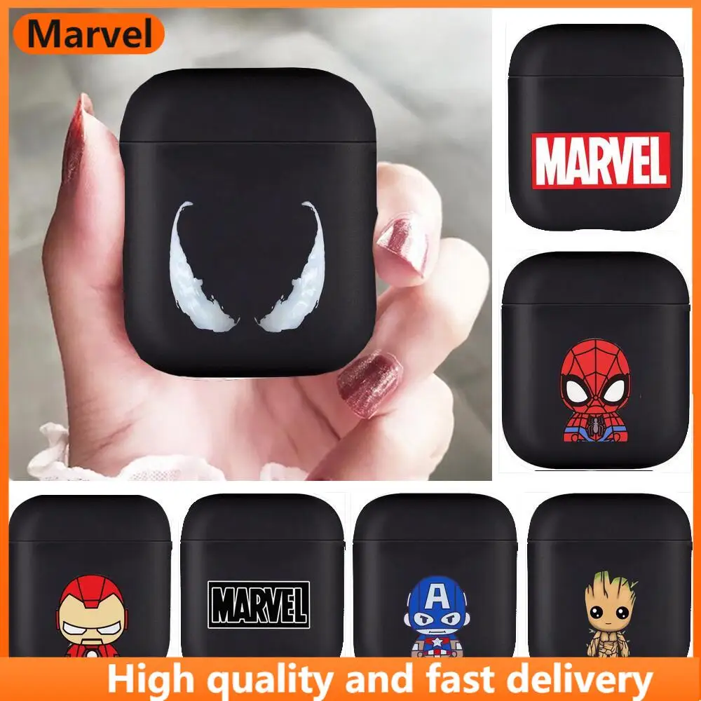 Мягкие силиконовые чехлы Marvel Мстители Веном для Apple Airpods 1/2 защитный чехол